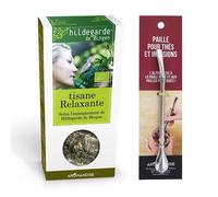 Tisane bio relaxante + paille inox avec filtre