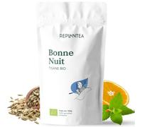 TISANE BONNE NUIT BIO 100g (50 Tasses) | Infusion de mélisse au fenouil, à l'anis et à l'orange BIO REPLANTEA