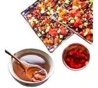 Tisane Chinoise Aux Fruits Apaisante Et Relaxante Parfumée En Feuilles Aux Fleurs Et Aux Fruits Thé Vert Infusé Riche Parfum Floral Et Fruité Goût Rafraîchissant Thé Pour La Détente (50g)