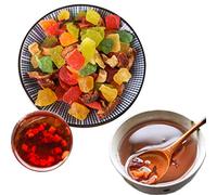 Tisane Chinoise Aux Fruits Apaisante Et Relaxante Parfumée En Feuilles Aux Fleurs Et Aux Fruits Thé Vert Infusé Riche Parfum Floral Et Fruité Goût Rafraîchissant Thé Pour La Détente (100g)