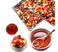 Tisane Chinoise Aux Fruits Apaisante Et Relaxante Parfumée En Feuilles Aux Fleurs Et Aux Fruits Thé Vert Infusé Riche Parfum Floral Et Fruité Goût Rafraîchissant Thé Pour La Détente (250g)