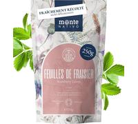 Tisane De Feuilles De Fraise (250g)-Feuilles De Fraise Délicatement Séchées-Aromatique Et 100% Pure Et Naturelle En Feuilles En Vrac Sans Additifs-Infusion Rafraîchissante Et Saine