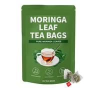 Tisane De Feuilles De Moringa 100% Pure, Infusion Naturelle Douce Et Légère, 25 Sachets Emballés Individuellement For Un Bien-être Quotidien(1pcs)