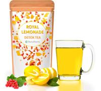 Tisane Detox Draineur Naturel Avec Des Morceaux De Citrons. Délicieux Thé Et Infusions Detox Minceur Puissant Et Rapide. Thé En Vrac De 100gr. Royal Lemonade The Detox Tisane Minceur