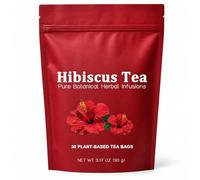 Tisane d'hibiscus,Hibiscus Herbal Tea Bags,Pure Hibiscus Tea Bags Organic Rich in Anthocyanins,Natural Red HibiscusFlowers Herbal Teas,Refreshing Tart Flavor,Caffeine-Free,Drink Wellness Teas