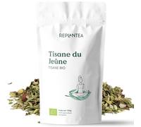 TISANE DU JEÛNE BIO 100g (50 Tasses) | Hydratant et énergisant pour le jeûne intermittent | Maté, Chardon-Marie, Thé vert, Ortie, Mélisse, Lavande REPLANTEA