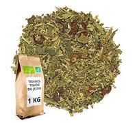 Tisane du Jeûne - Tisanes bio en Vrac - Hydratation & Bien-Être Digestif - 1 kg (400 tasses) - 100% Agriculture Biologique - Thés Direct