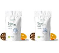 TISANE GINGEMBRE, CANNELLE ET ORANGE "Ayurveda Vata" Bio 100g (50 Tasses) | Thé Ayurveda Relaxant et Dépuratif avec Réglisse, Gingembre, Cannelle, Fenugrec, Orange REPLANTEA (Lot de 2)
