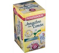 Tisane Pompadour Infusion Gingembre au Citron 20 sachets - Paquet de 2 (Total 40 sachets)