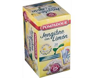 Tisane Pompadour Infusion Gingembre au Citron 20 sachets - Paquet de 2 (Total 40 sachets)