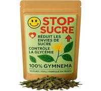 Tisane Stop Sucre Au Gymnema Sylvestre Feuilles Coupées 100g - Sachet Kraft Refermable - Tisane Naturelle - Origine France - Qualité Premium - Infusion Bien-Être & Équilibre Sucre