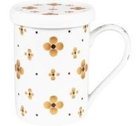 Tisanière avec filtre et couvercle Eleor - Table Passion - Or - Porcelaine G