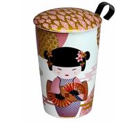 EigenArt Théière en porcelaine TEAEVE Geisha Rose 350 ml infuseur inox avec couvercle