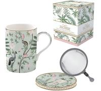 Tisanière - EASY LIFE - WILD TROPICAL - Porcelaine - Filtre inox - 350ml