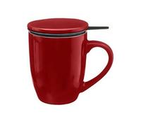 - Tisanière en Faïence "Colorama" 32cl Rouge