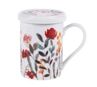 Tisanière Flor avec filtre - Table Passion - Blanc - Adulte - Décoré