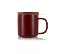 Tisanière mug Juliet en grès bordeaux 300 ml Ogo