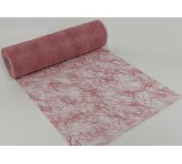 Tisch-Deko 25 m x 30 cm Poils sizo® Chemin de Table en Non-tissé Argent pour Mariage, Noël...