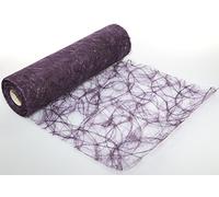 Tisch-Deko Sizoweb Chemin de Table Prune Violet Aubergine pour Mariage, Noël et Occasions spéciales