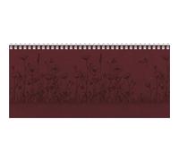 Tisch-Querkalender Nature Line Flower 2026 - Tisch-Kalender - Büro-Kalender quer 29,7x13,5 cm - 1 Woche 2 Seiten - Umwelt-Kalender - mit Hardcover