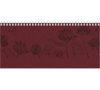 Tisch-Querkalender Nature Line Flower 2027: Wochenkalender 29,7x13,5 cm mit 1 Woche auf 2 Seiten, Notizbereich & Stundeneinteilung 8-21 Uhr, umweltfreundlicher Bürokalender für Arbeit