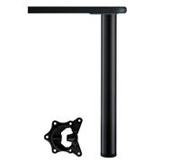 Tischbein Alto 71Cm Hauteur Réglable (+2,5Cm) Pied De Meuble Support Noir 150Kg