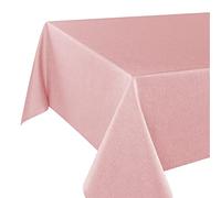 Tischdeckenshop24 Nappe de Table Vienne Rose, imperméable Anti Tache, pour Toute l'année, rectangulaire 140x220 cm