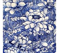 Tischdeko Lot de 20 Serviettes de Table en Forme de Fleur sur Rose Bleu