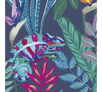 Tischdeko Lot de 20 Serviettes de Table Motif chamelion de la Jungle