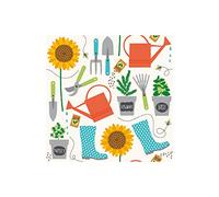 Tischdeko Lot de 20 Serviettes de Table pour Le Jardinage - Printemps.