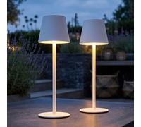 Tischleuchte Außen Flaschenaufsatz USB Touch Dimmbar LED 2er Set Blanc