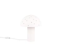 Tischleuchte Blanc chambre à coucher Métal Étoiles 32,5 CM E14 Champignon Chevet