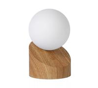 Tischleuchte Bois Verre Chambre Blendarm 16 CM G9 Lampe Boule Table de Chevet