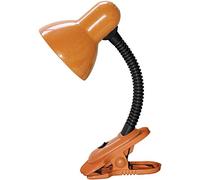 Tischleuchte Dennis aus Metall/Kunststoff Metall orange/schwarz B:16cm H:34cm mit Schalter