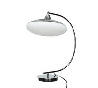 Tischleuchte Magasin Bricolage Swinging 45 CM Rond Chrome Verre Table de Chevet