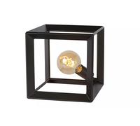 Tischleuchte Métal Anthracite 25 CM E27 Cube Design Table chambre à coucher