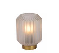 Tischleuchte Verre Abat-Jour or Blanc chambre à coucher 17 CM Petit E14 Chevet