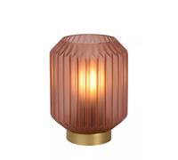 Tischleuchte Verre Abat-Jour Rose Or chambre à coucher 17 CM Petit E14 Chevet