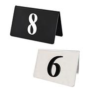 Tischnummernschild, Tischmarkierung für Restaurant- und Bar-Tisch, digitale 3D-Tischnummernkarte aus Acryl, Tischnummer für Restaurants, Bars, Partys, Hochzeiten usw. (klar mattiert 1) (klar mattier