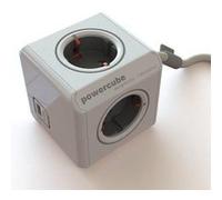 Tischsteckdose segula powercube extended usb silber 3,0m 50456 Incolore G