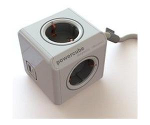 Tischsteckdose segula powercube extended usb silber 3,0m 50456 Incolore G