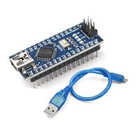 TISEKER Mini Nano V3.0 ATmega328P Carte microcontrôleur avec câble USB pour Arduino