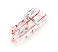 TISEKER Pied presseur transparent 6,35 mm (1/4") pour patchwork, matelassage, compatible avec toutes les machines à coudre Singer, Brother, Babylock, Euro-Pro, Janome, Kenmore, White, Juki, Simplicity