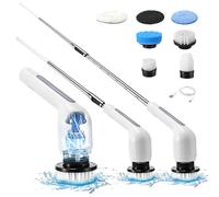 Tisey Brosse Electrique Nettoyage, 7-en-1 Brosse de Nettoyage Rotative sans Fil, Aide à Nettoyer Efficacement Les Coins Difficiles à Atteindre, Installation Facile, Bonnes Idées Cadeaux
