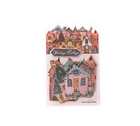 TISHITA 15 Pièces Autocollants En Carton Rétro Papiers D'Art pour Collage et Carnets En Matériau Cartonné Rigide Facile à Utiliser Adapté pour Décoration Mur, Style C