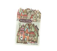 TISHITA 15 Pièces Autocollants En Carton Rétro Papiers D'Art pour Collage et Carnets En Matériau Cartonné Rigide Facile à Utiliser Adapté pour Décoration Mur, Style F