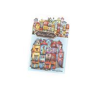 TISHITA 15 Pièces Autocollants En Carton Rétro Papiers D'Art pour Collage et Carnets En Matériau Cartonné Rigide Facile à Utiliser Adapté pour Décoration Mur, Style D