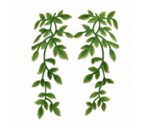 TISHITA 2 Pièces Écusson Brodé Végétal | Fixation par Cture, Design Léger Flexible, pièce, SytleA