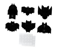 TISHITA 36x Découpes de Chauve-Souris d'halloween pour Mur, Tableau Blanc, Fenêtre
