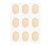 TISHITA 9 Pièces Protège-talon Coussin pour Oignons Coussinets Autocollants Antiglissement Tampon de Protection Doux En Tissu Respirant Fonction Confort, 3.5 Cm X 2.5 Cm X